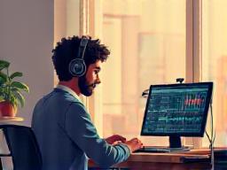 Illustration of a freelancer working